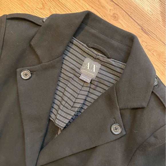 A|X Armani Exchange Black Knit Blazer Size Small - Picture 3 of 7